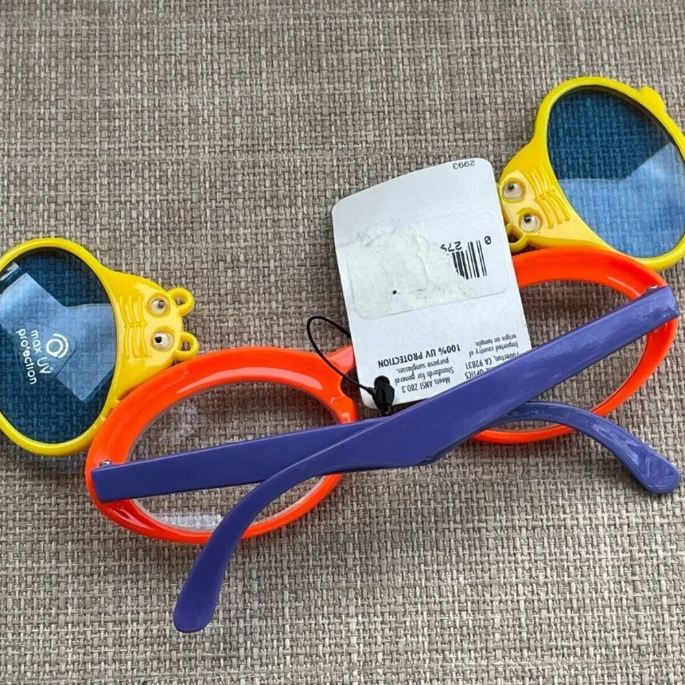Kids Sunglasses Fun Eye Wear Max UV Protection Shades Multi Color under age 8